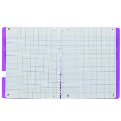 Afbeelding van Oxford OpenFlex Set van 5 notitieboeken, spiraalbinding, 17 x 22 cm, 100 pagina&#039;s, grote ruiten, Seyès omslag, polypropyleen, verschillende kleuren