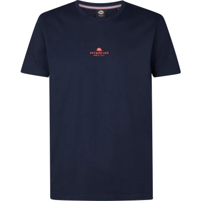 Afbeelding van Petrol Industries Heren Logo T shirt Surfside Blauw Maat L