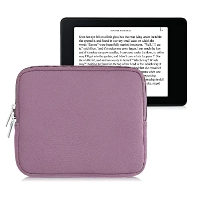 Afbeelding van kwmobile Neopreen e Reader Pouch Maat 6 7&quot; eReader Universele eBook Sleeve Case met Rits Lavendel
