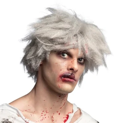 Afbeelding van Boland Pruik Zombie Laagjes Halflang Mannen Ondode Themafeest Cosplay Halloween Horror Monster Verkleden