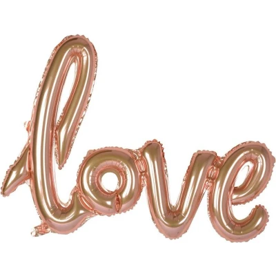 Afbeelding van Folie shape ballon &quot;Love&quot; rose goud