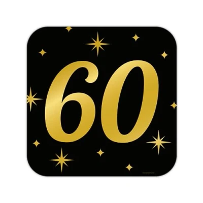 Afbeelding van 60 jaar Deurbord Classy 50x50cm