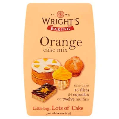 Afbeelding van Wright&#039;s Sinaasappel Cakemix 500g