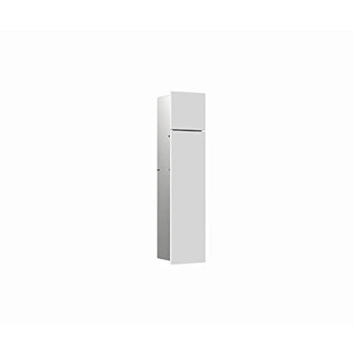 Afbeelding van emco asis module pure WC module, tweedelig houten front, verborgen, aanslag rechts, 730x170mm, met reserverolbakje, 975551301