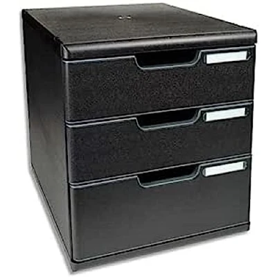 Afbeelding van EXACOMPTA Modulo 3 laden zwart gerecycled archiefmodule