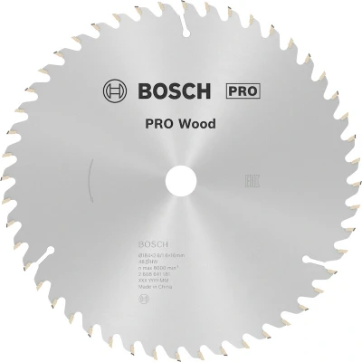Afbeelding van Bosch Accessories Optiline Wood 2608641181 Hardmetaal cirkelzaagblad 184 x 16 2.6 mm Aantal tanden: 48 1 stuk(s)