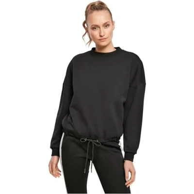 Afbeelding van Build your Brand Ladies ́ Oversize Crewneck BY058 Black