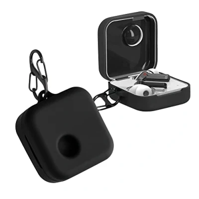 Afbeelding van kwmobile Hoes geschikt voor Nothing Ear (1) Siliconen cover oordopjes in zwart