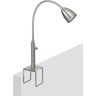 Afbeelding van HighLight bedleeslamp Malmö incl. dimmer mat staal
