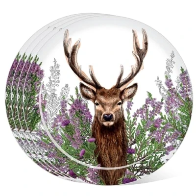 Afbeelding van Set Picknick/Camping Borden RPET Wild Stag Hert 4 stuks 1,5x23cm