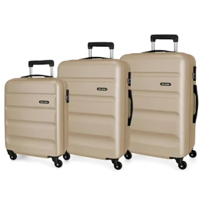 Afbeelding van ROLL ROAD, Champagne, Set van 3 koffers