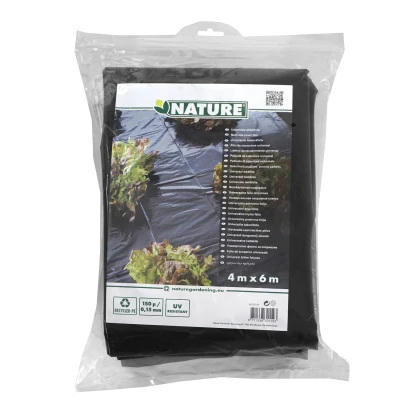 Afbeelding van Nature Afdekzeil 150 Micron Dekkleed 4x6 m Zwart