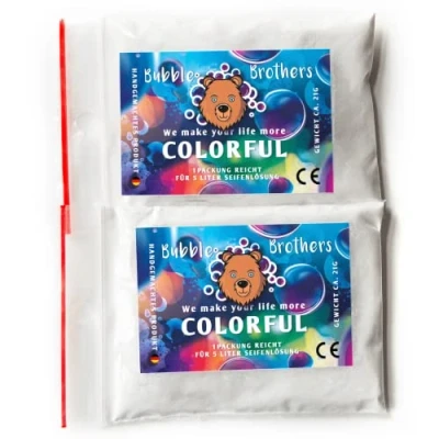 Afbeelding van Bubble Brothers Giant zeepbellen 2 x 5 liter zeepbellenoplossing toverpoeder, zeepbellen, magisch poeder voor zeepwater party&#039;s, verjaardag, bruiloft, geschenk, Soap Bubbles,