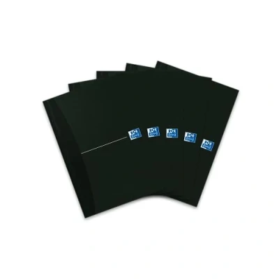 Afbeelding van Oxford Office Essentials schrift, harde kaft, 192 bladzijden, gelijnd, ft A5, smart black schrijfblok