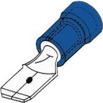 Afbeelding van MANNELIJKE CONNECTOR 6.4mm BLAUW