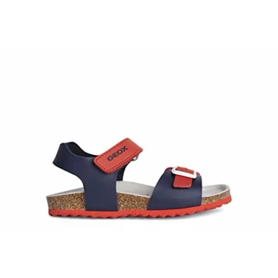 Afbeelding van Geox Ghita BOY Sandalen voor kinderen, Maat: 25, Navy/red Hoogwaardig imitatieleer