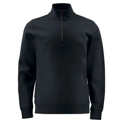 Afbeelding van ProJob 2128 SWEATER MET KORTE RITSSLUITING 642128 Zwart