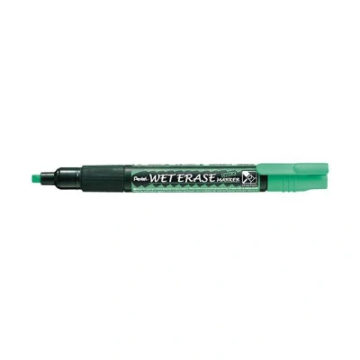 Image de Pentel marqueur décoratif WET ERASE SMW26, pointe biseautée, vert, craie