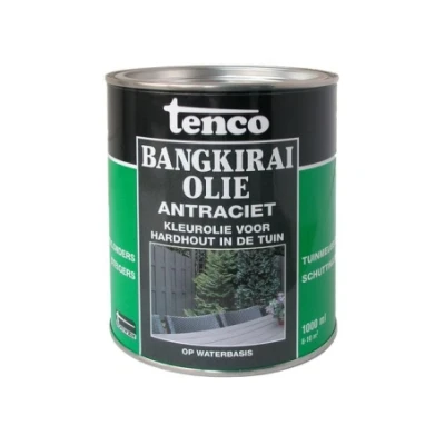 Afbeelding van Tenco Bangkiraiolie Antraciet 1 liter Buiten onderhoud