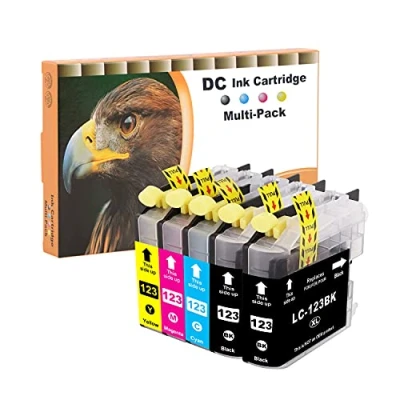 Afbeelding van D&amp;C Inktcartridge compatibel voor Brother LC 123 LC123 XL DCP J132W J150 Series J152W J152WR J172W J4110DW J4110W J552DW J752DW MFC J66920DW (5 stuks)