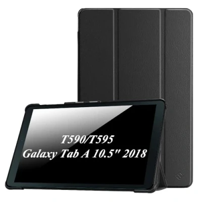 Afbeelding van FINTIE Beschermhoes voor Samsung Galaxy Tab A 10,5 inch 2018 SM T590/T595, beschermhoes, ultradun, tablethoes, met automatische slaap /wekfunctie, zwart