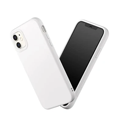 Afbeelding van RHINOSHIELD SolidSuit beschermhoes compatibel met iPhone 11, SolidSuit, dunne schokabsorberende technologie en premium matte afwerking, verwisselbare fotolens, klassiek wit