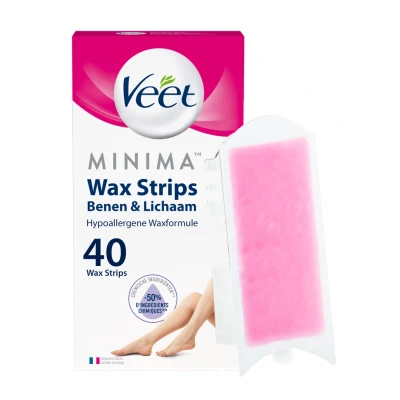 Afbeelding van Veet Ontharingsstrips Benen &amp; Lichaam Hypoallergene Minima 40ST