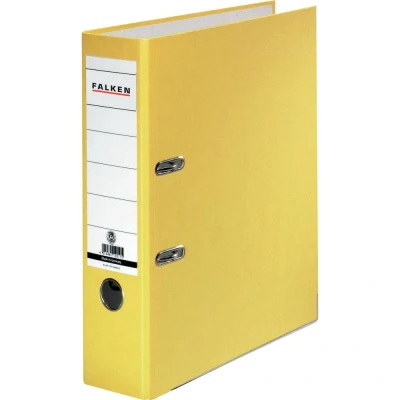 Afbeelding van Falken Ordner Recycolor DIN A4 Rugbreedte: 80 mm Geel 2 beugels 11285772