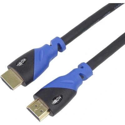 Afbeelding van PremiumCord KPHDM2V015, 1,5 m, HDMI Type A (Standaard), 18 Gbit/s, Zwart, Blauw