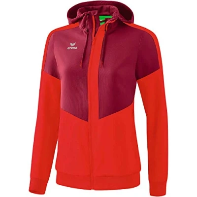 Afbeelding van Squad tracktop jack met capuchon dames bordeaux/rood / 38