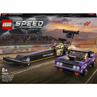Afbeelding van LEGO Speed Champions Mopar Dodge//SRT Top Fuel Dragster en 1970 Dodge Challenger T/A 76904