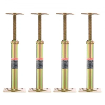 Image de VEVOR 4PCS Cric de Sol Réglable pour Nivellement Plancher Maison 29,46 40,64 cm