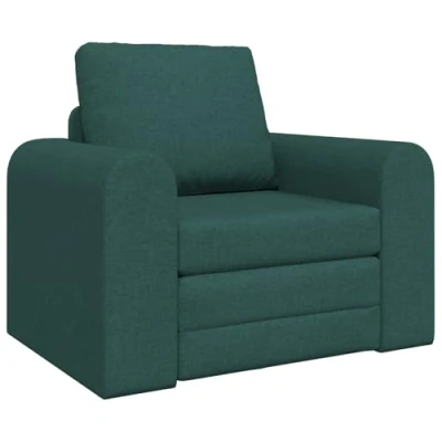 Afbeelding van vidaXL Vloer Sofa Bed 2 in 1 Donkergroen 98x71x83 cm Stof