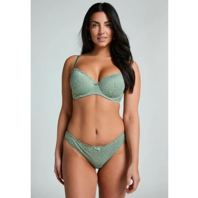 Afbeelding van Hunkemöller Dames Lingerie String Marine Groen maat XS