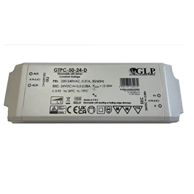 Afbeelding van POS Power Compacte LED driver Professionele transformator 50W 24 Volt