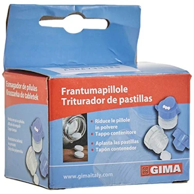 Afbeelding van Gima Ultra Pills Crusher, professionele pillenspuit met geïntegreerde pillendoos voor ouderen en kinderen, ook geschikt huisdieren, 1 stuk