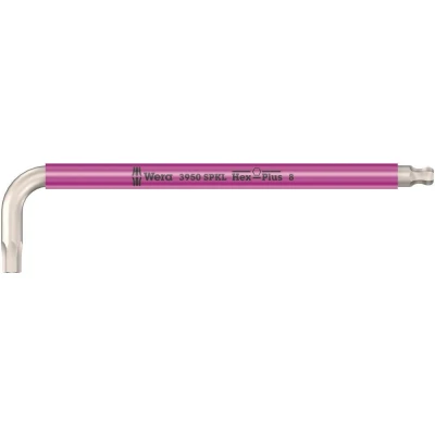 Afbeelding van Wera 3950 SPKL multicolour stiftsleutel rvs inbus 8 x 195mm