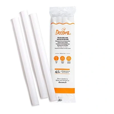 Afbeelding van Set van 4 plastic dowel rods / plugstangen 18mm Decora