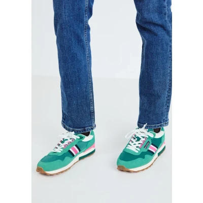 Afbeelding van Pepe Jeans Kingston Heritage Sneakers laag, Dames, Maat: 41, Ivy green Leer en textiel