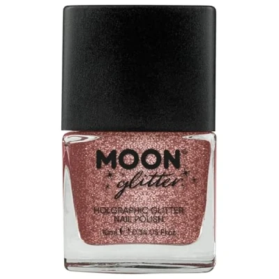 Afbeelding van Moon Creations Glitter Holographic Nagellak Roze