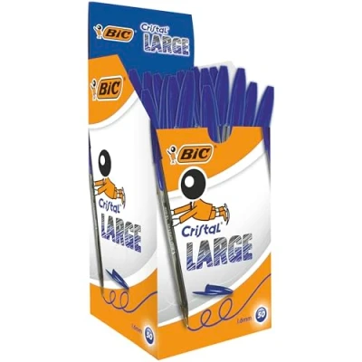 Image de Bic stylos à bille Cristal Large, couleur de l&#039;encre: bleu
