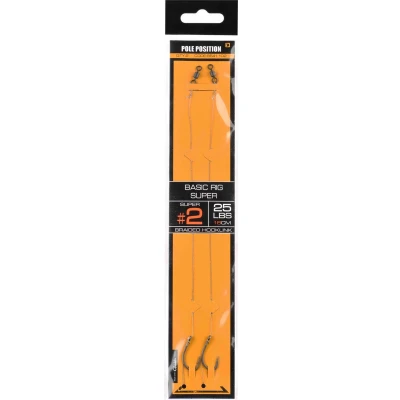 Afbeelding van Strategy Pole Position Basic Rig Super 18cm 25lb (2 pcs) Maat : haak 6