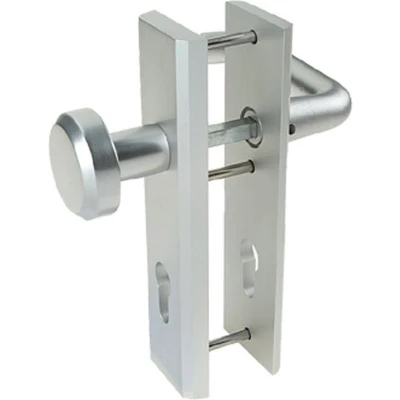 Afbeelding van Nemef veiligheidsbeslag kortschild knop/kruk PC72 (rechthoekig) SKG***