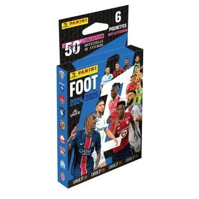 Image de Carte à collectionner Panini Foot 2024 2025 Ligue 1 McDonald&#039;s Blister 6 pochettes de 7 stickers