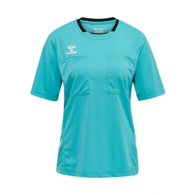 Afbeelding van Hummel Chevron Tshirt print, Dames, Maat: 44, Scuba blue