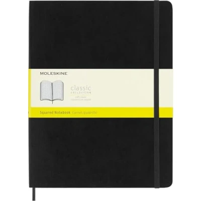 Image de Carnet quadrillé Très grand format Couverture souple noire
