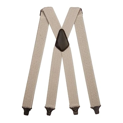 Afbeelding van Olata Heavy Duty X Vorm Bretels met Kunststof Clips 4 cm, Lichtgrijs, one size