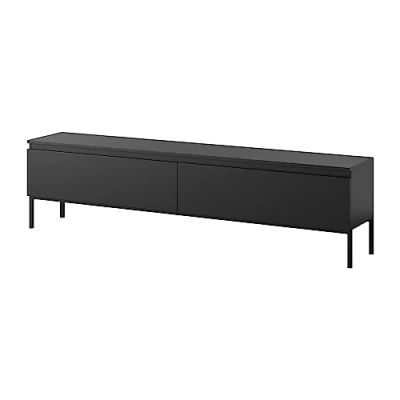 Afbeelding van Selsey Bemmi RTV 175 cm Zwart met zwarte poten