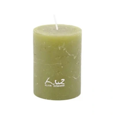Afbeelding van Rasteli Luz Your Senses Stomp Kaars Groen D 6 cm H 8 Voordeelaanbod Per 2 Stuks