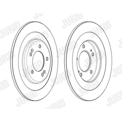 Afbeelding van JURID 563001JC Remschijf 300 10 5 114,3 volledig Gecoat Zonder toebehoren HYUNDAI: i40 Estate, Saloon